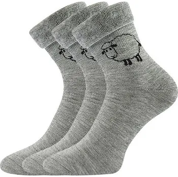Pánské ponožky 3PACK ponožky Boma vlněné šedé (Ovečkana) S Možnost vrácení zboží ZDARMA do 120 dnů!