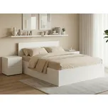 Postel SOFIA 140 x 200 cm, bílá Rošt: S laťkovým roštem, Matrace: Matrace Deluxe 10 cm