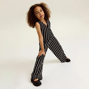 Dívčí kalhoty Reserved - Proužkované kalhoty - černý - 783HE-99X - 783HE-99X-116