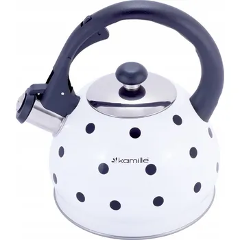 Varná konvice Konvice čajník nerez/lak 2L PUNTIK indukce, bílá KUTIL Sklad7 410701.00 (KUTIL Sklad7)