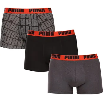 Boxerky 3PACK pánské boxerky Puma vícebarevné (701237583 002) XL 701237583 002 Možnost vrácení zboží ZDARMA do 120 dnů!