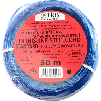 Šňůra na prádlo Šňůra prádelní 15m ocelové lanko