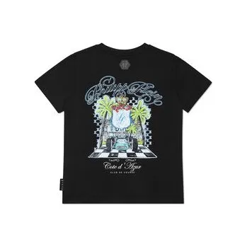 Pánské oblečení PHILIPP PLEIN T-Shirt 28265 Černá Regular Fit 14