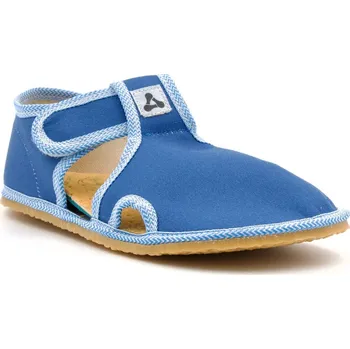 Chlapecké bačkory Dětské barefoot přezůvky Antal Rascal Basic Blue – modré Velikost: 28