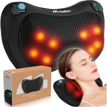 Masážní přístroj Pillow-Therapy Masážní přístroj pro shiatsu masáže s infračerveným světlem a 8 masážními body