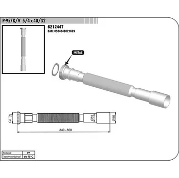 Sifon Sifon FLEXI P-957K/V 5/4x40/32 KUTIL Sklad7 3621244.00 (KUTIL Sklad7)