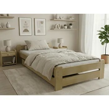 Postel Postel Emily 90x200 cm, borovice Rošt: S laťkovým roštem, Matrace: bez matrace