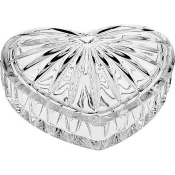 Dóza na potraviny Crystal Bohemia Skleněná dóza ve tvaru srdíčka 110 mm