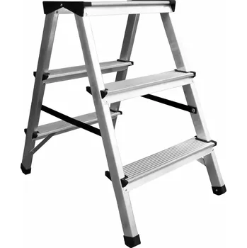 Žebřík Schůdky hliník oboustranné 2x3 150kg DRABEST KUTIL Sklad7 8254900.00 (KUTIL Sklad7)
