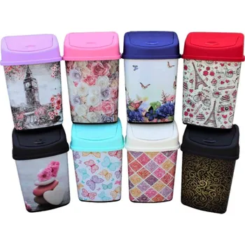 Odpadkový koš Koš odpadkový výklopný 14L COLOR DEKOR, mix barev KUTIL Sklad7 640343.00 (KUTIL Sklad7)