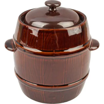 Zelák Sud na zelí a kvašáky keramický 3L soudek KUTIL Sklad7 429869.00 (KUTIL Sklad7)