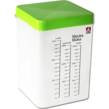 Dóza na potraviny Dóza 3L čtverec krabice vysoká s odměrkou CZ, mix barev KUTIL Sklad7 1915900.00 (KUTIL Sklad7)