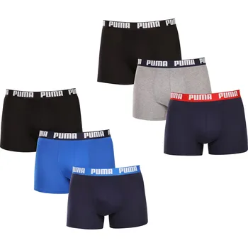 Boxerky 6PACK pánské boxerky Puma vícebarevné (701227792 002) XL 701227792 002 Možnost vrácení zboží ZDARMA do 120 dnů!