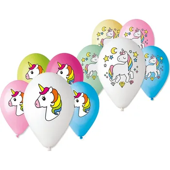 Balónek SMART BALLOONS s.r.o. Balónky s potiskem, 5 ks JEDNOROŽEC