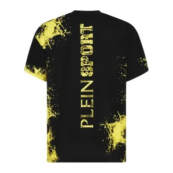 Pánské tričko Plein Sport T-Shirt 28359 Černá Regular Fit 4XL