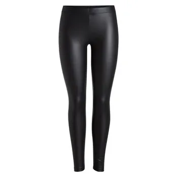 Dámské legíny Pieces Legíny New Shiny 17078199 Černá Slim Fit L_XL