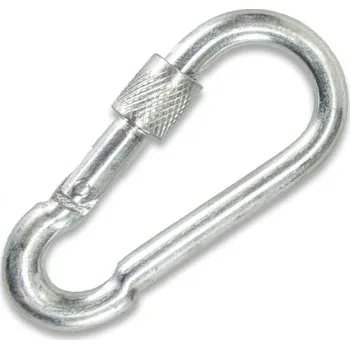 Tesařské kování Karabina hasičská 100x10 s pojistkou /zinek Povrchová úprava: Zinek, Materiál: Ocel