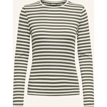 Dámské tričko Only Dámské Tričko S Dlouhým Rukávem, bílá / zelená, 42