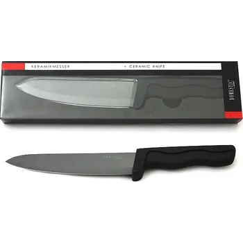 Kuchyňský nůž Nůž kuchyňský keramika 15cm černý DOMESTIC KUTIL Sklad7 4679253.00 (KUTIL Sklad7)