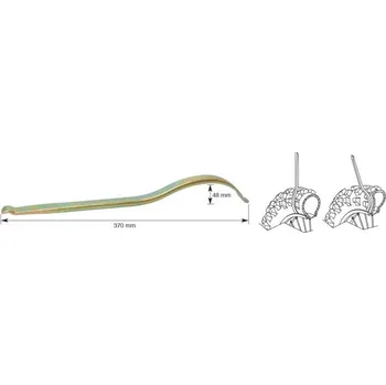 Q-TECH montpáka 370 mm CrMo ocel váha 04 kg