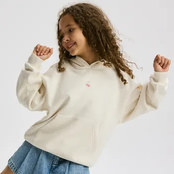 Dětská móda Reserved - Mikina s kapucí - tělová - 245FA-02M - 245FA-02M-U13