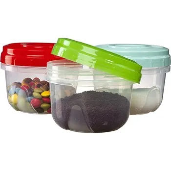 Dóza na potraviny Dóza sada MV 3ks 0,57L kulatá, mix barev KUTIL Sklad7 623033.00 (KUTIL Sklad7)