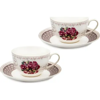 Šapo 280ml porcelán sada 2ks KVĚT RŮŽE KUTIL Sklad7 440561.00 (KUTIL Sklad7)