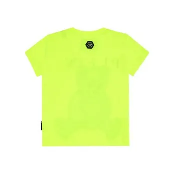 Pánské tričko PHILIPP PLEIN T-Shirt 27787 Žlutá Regular Fit 8