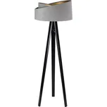 BPS koncept Stojací lampa Galaxy, v.146cm, šedo-zlaté stínidlo, 1xE27, ø 50 cm Barva podstavy: Černá