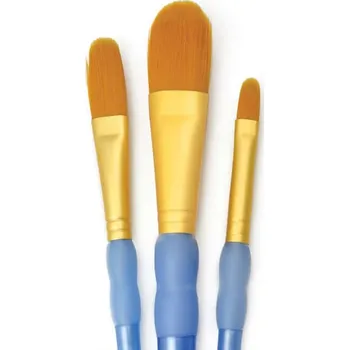 Umělecký štětec Sada oválných syntetických štětců Royal & Langnickel 3 kusy