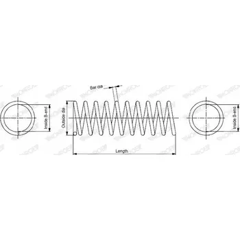 Pružina podvozku Monroe SP3450