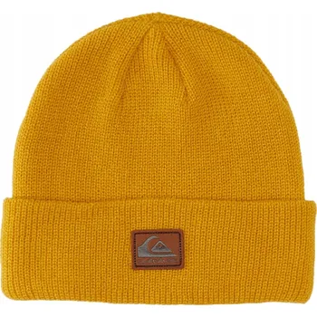 Čepice Quiksilver zimní čepice beanie žlutá, univerzální velikost