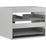 Korpus umyvadlové skříňky Mexen Box-A 60 cm, 2 zásuvky, matně šedá - 91AX0-0600-470-2-62