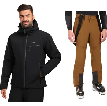 Pánský lyžařský komplet Flip BLK 3XL + Rhea BRN 4XL