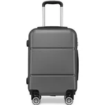 KONO kabinový kufr na kolečkách - ABS - 41L - šedý K1995-1L-GY-20