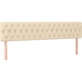 VidaXL Čela postele, 2 ks, krémová,