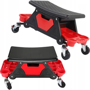 DÍLENSKÁ STOLIČKA TABURET S KOLEČKY OTOČNÁ 360°