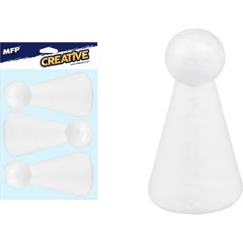 Vánoce Anděl polystyren 11cm/3ks