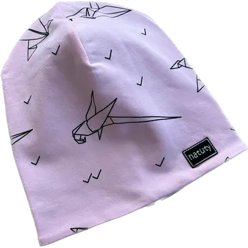 Kojenecká čepice Natuty Čepička homeless - origami na světle růžové Velikost: 46-48