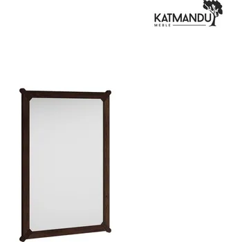 Zrcadlo KATMANDU Malé závěsné zrcadlo z dubového dřeva Campi, Tabák