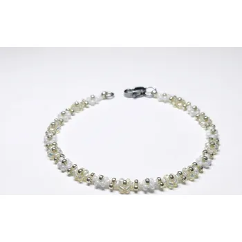 Náramek Bellakvět Náramek - Jiskra - Miyuki & Ocel Velikost: M 17 cm