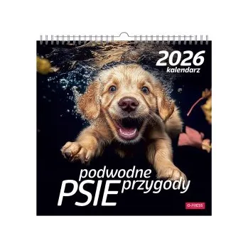 Kalendář Kalendarz 2026 Psy pod Wodą kwadrat ścienny (PL)