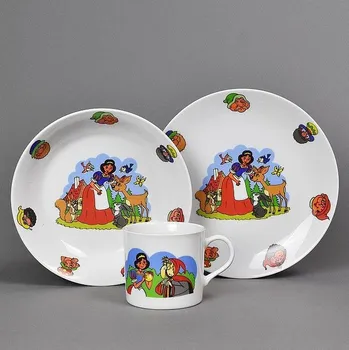 dětská jídelní sada Dětská jídelní sada 3 dílná porcelán SNĚHURKA KUTIL Sklad7 4471010.10 (KUTIL Sklad7)