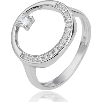 Prsten Jan Kos jewellery Stříbrný prsten s bílým zirkonem MHT-4881/
