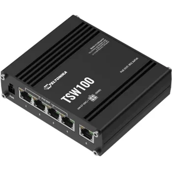 Switch Teltonika Switch TSW100 Průmyslový nepřehledný POE switch s 5 porty Gigabit