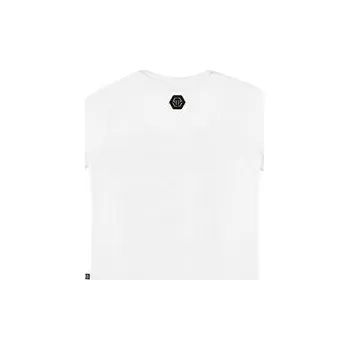 Pánské tričko PHILIPP PLEIN T-Shirt 30379 Bílá Regular Fit 16