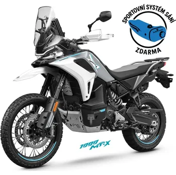 malá motorka Motorka CFMOTO 1000MT-X Touring Barva: Zelená +sportovní systém sání ZDARMA