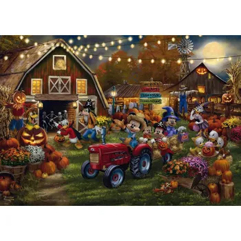 Puzzle SCHMIDT Mickey a Minnie – dýňová slavnost 1000 dílků