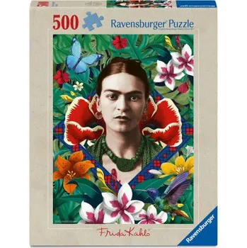 Puzzle Ravensburger Puzzle 12001736 - Frida Kahlo, Blühende Fantasie - 500 Teile Puzzle für Kunstfreunde und Fans von Frida Kahlo ab 12 Jahren