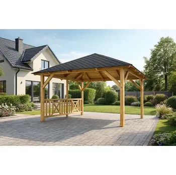 Pergola Dřevěná pergola Altán Kuba+Grande 370x370